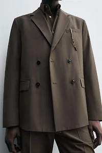 DOUBLE BREASTED SUIT BLAZER