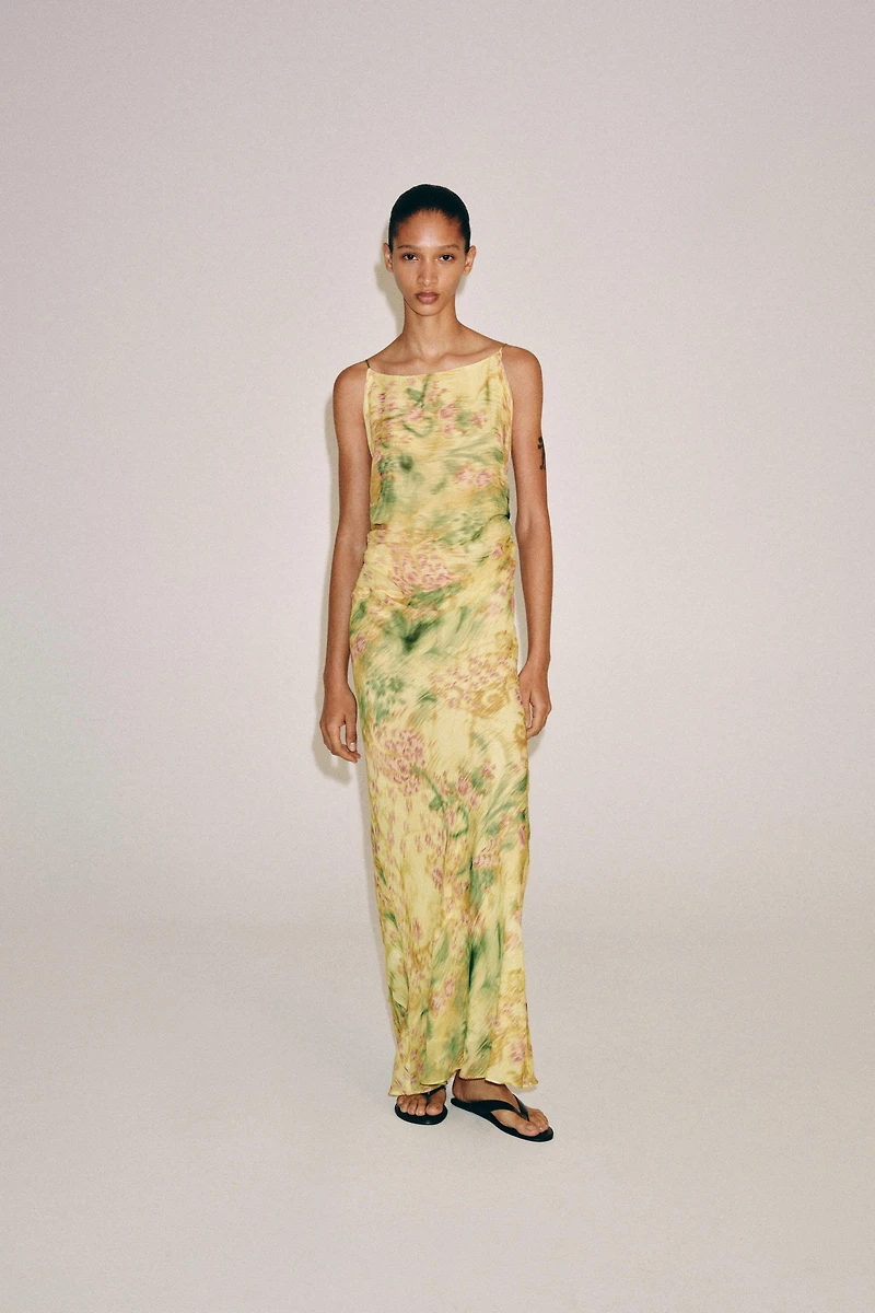 ZW COLLECTION PRINTED BOW DRESS