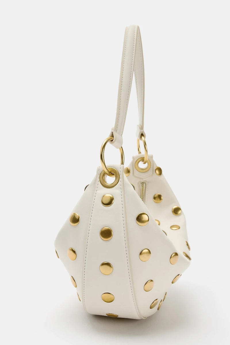 STUDDED SHOULDER BAG