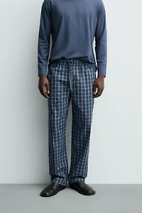 ENSEMBLE PYJAMA COMBINÉ À CARREAUX