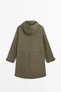 Long cotton parka