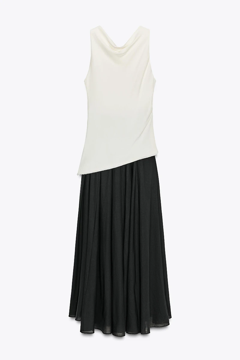 ZW COLLECTION COMBINATION HALTER DRESS