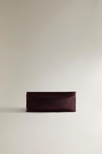 SATEEN OBJECT HOLDER MAKEUP BAG
