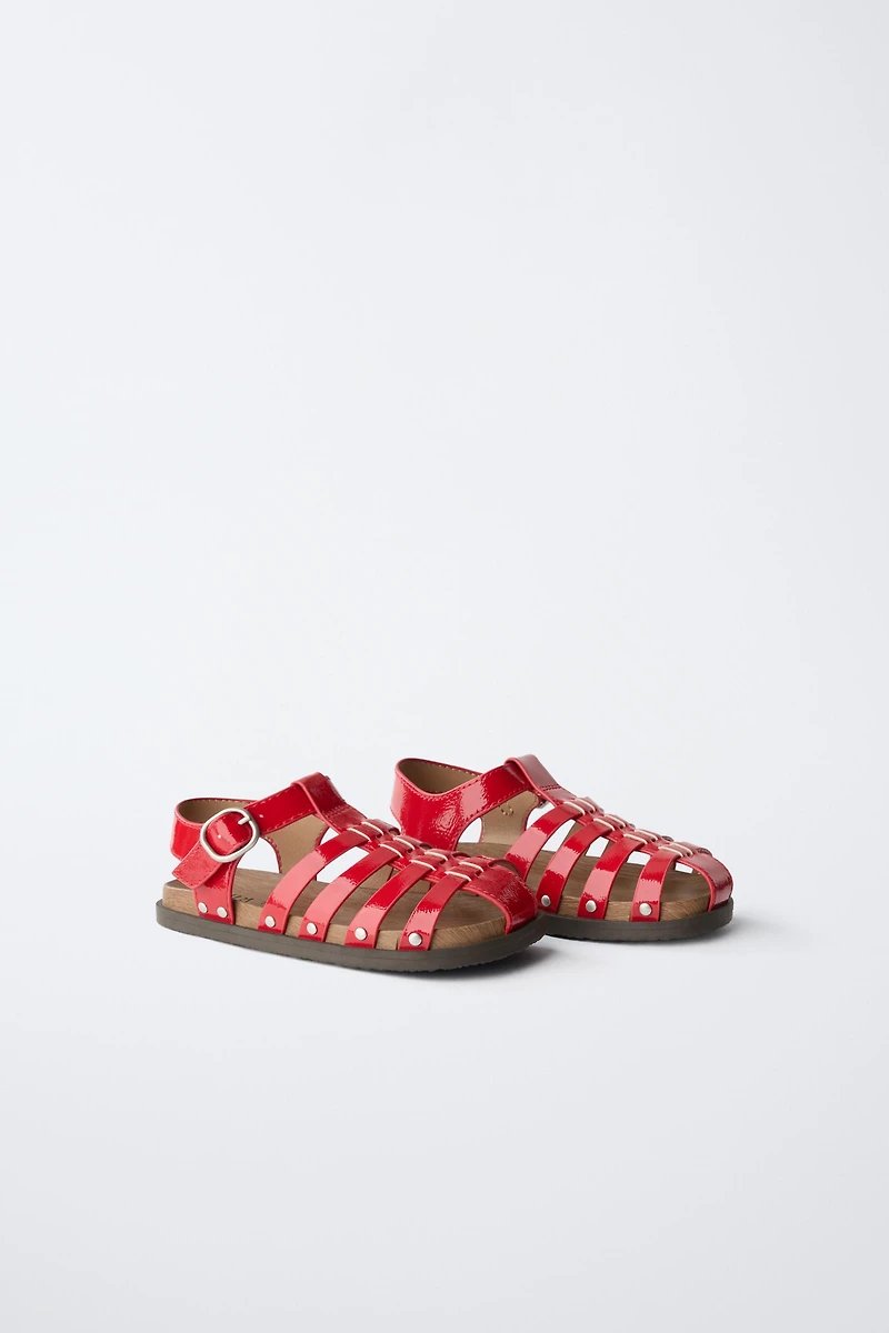 STUDDED FISHERMAN SANDALS