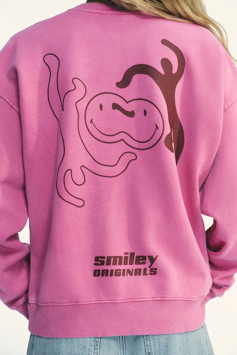 SWEAT DÉLAVÉ SMILEY®