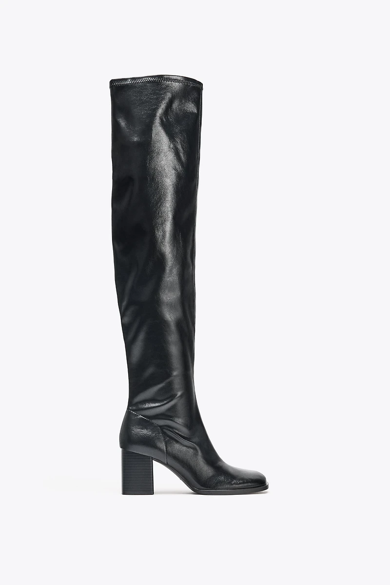 HIGH SHAFT HEELED BOOTS