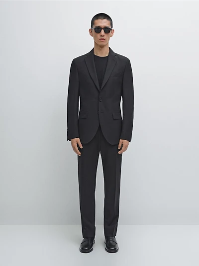 100% wool suit blazer