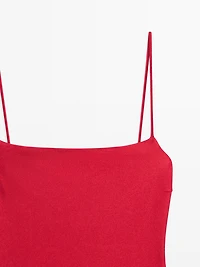 Swimsuit with thin straps
