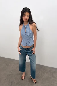 TOP HALTER À CARREAUX VICHY