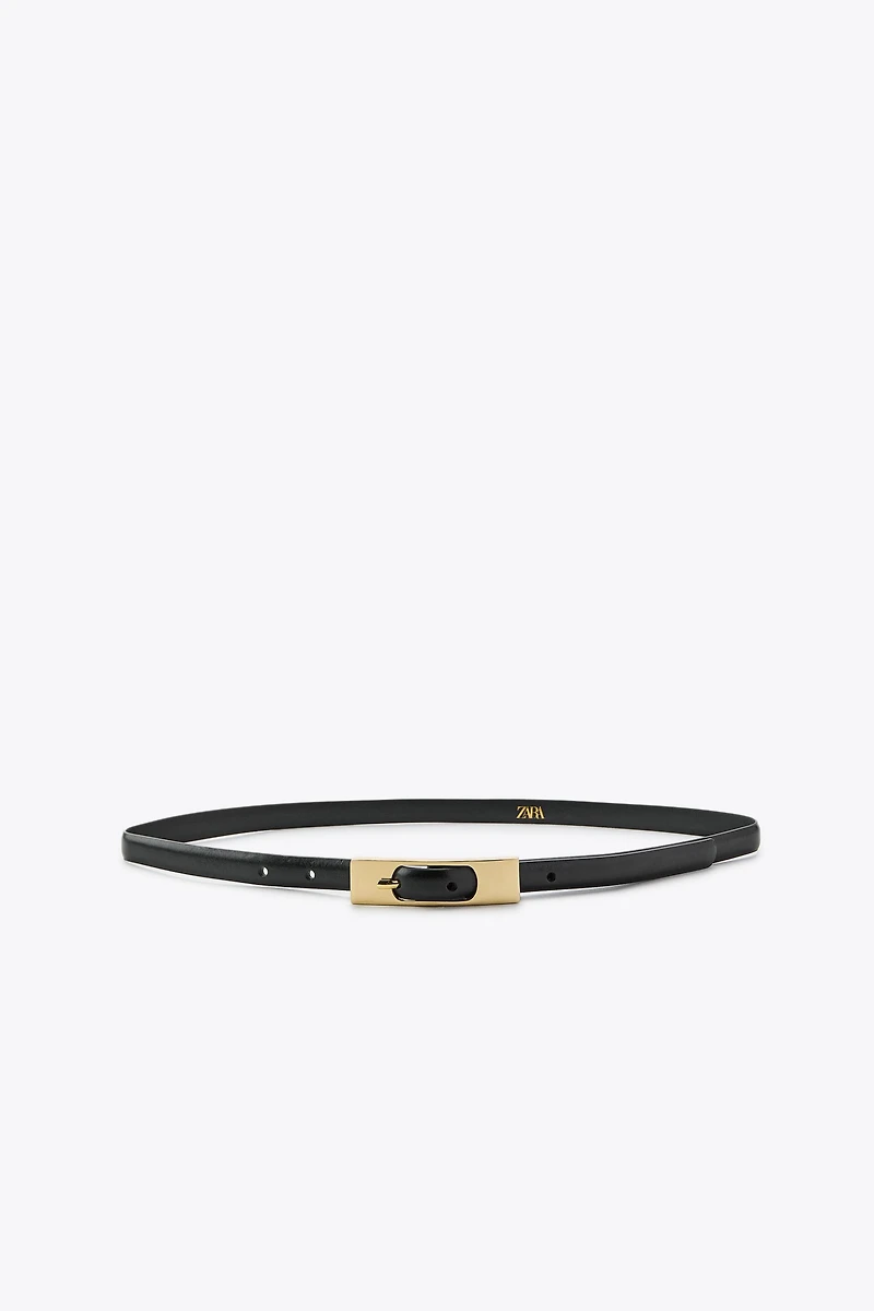 THIN BELT WITH RECTANGULAR BUCKLE