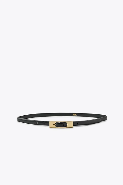 THIN BELT WITH RECTANGULAR BUCKLE