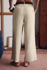LINEN CULOTTES WITH BELT