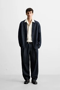 PANTALON DENIM WIDE FIT CROPPED