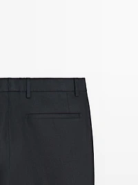 Linen suit trousers