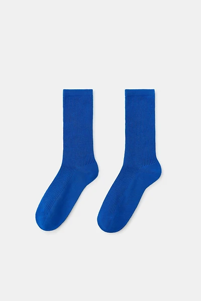 MICRO RIB COTTON SOCKS