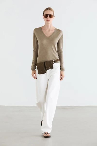 Pull en laine et soie