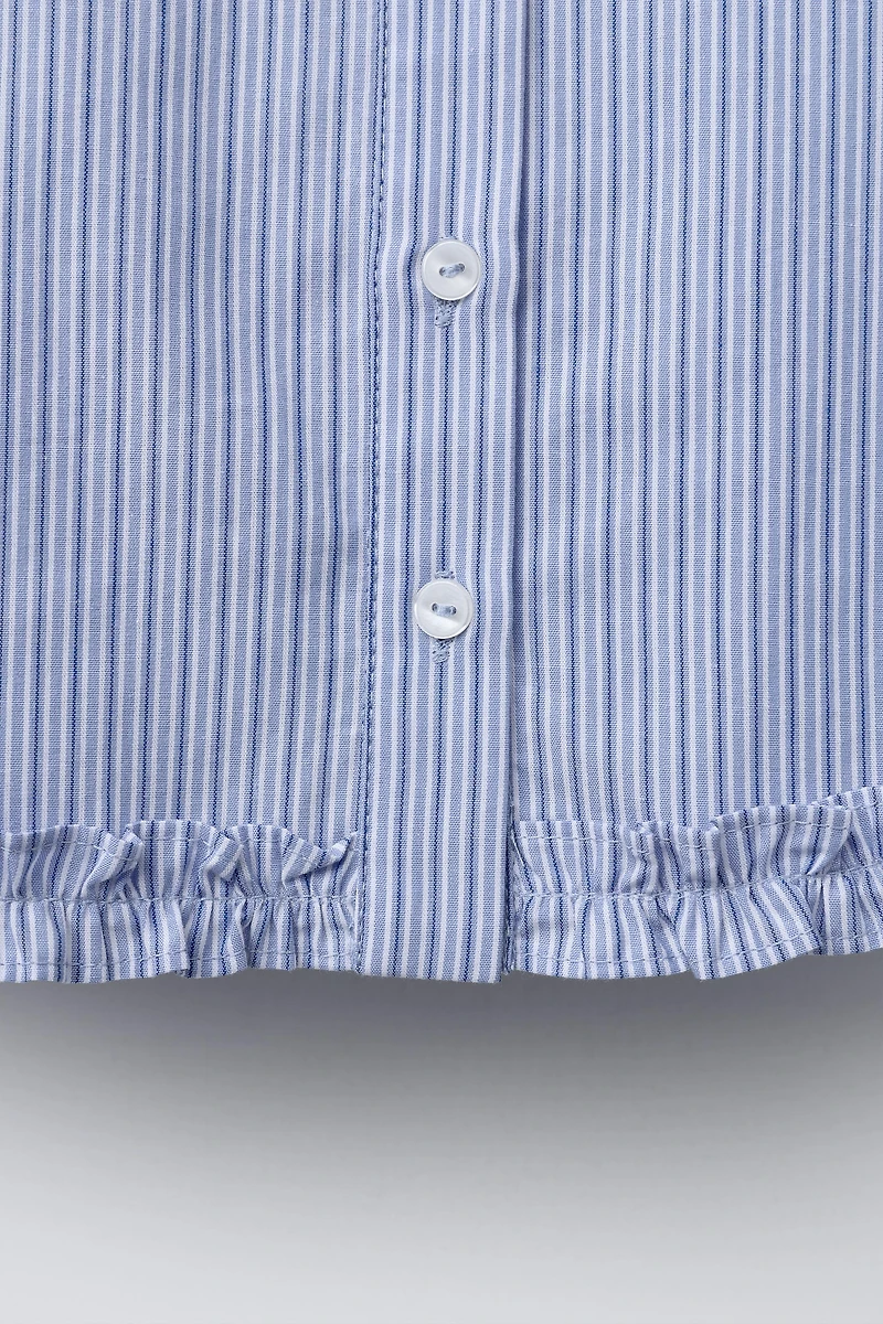 CHEMISE RAYURES VOLANT