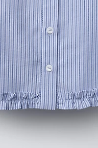 CHEMISE RAYURES VOLANT
