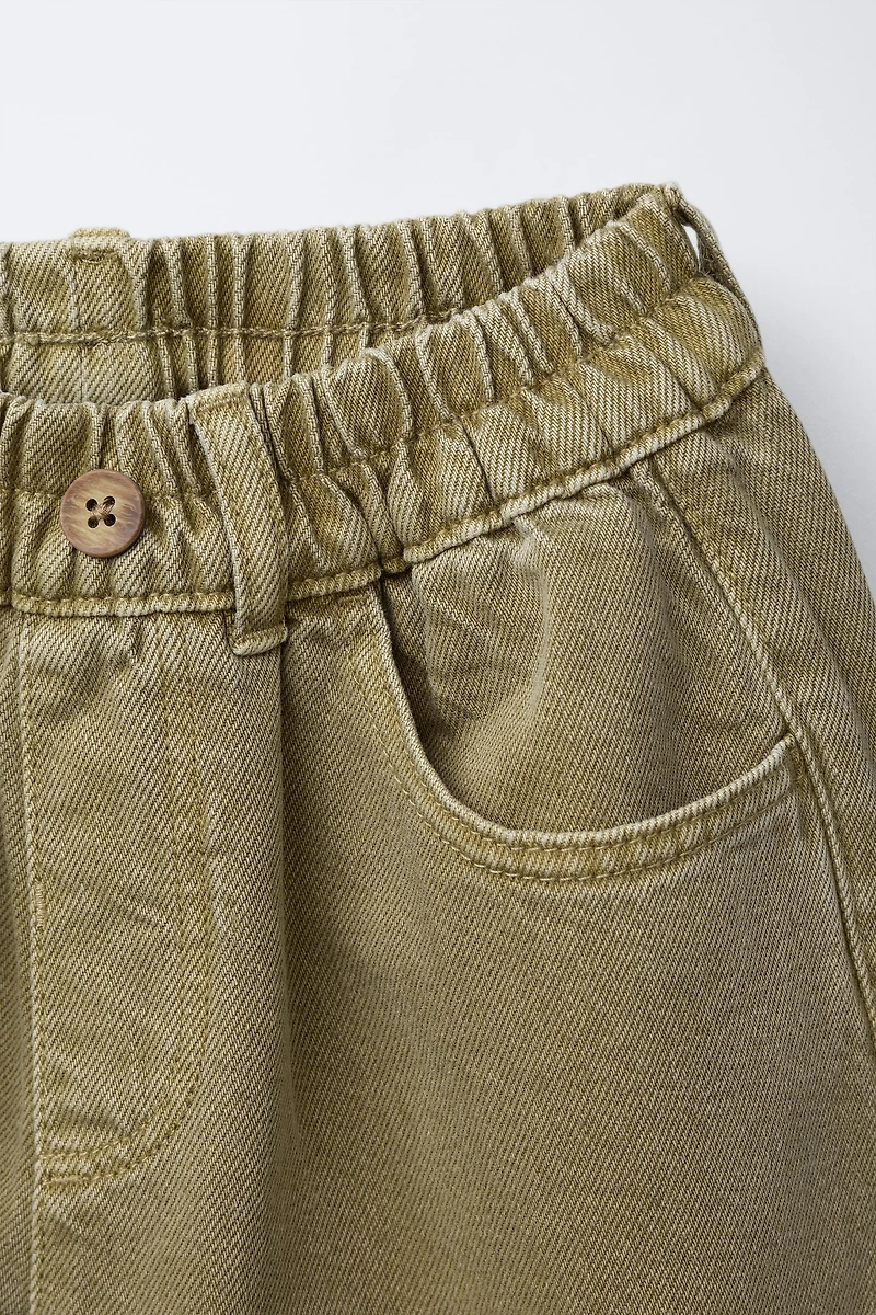TWILL BAGGY PANTS