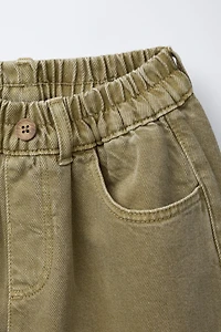 TWILL BAGGY PANTS