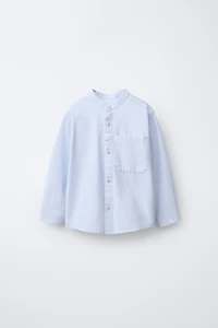 SOFT TOUCH MANDARIN COLLAR SHIRT