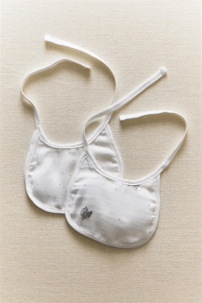 CHILDREN'S ELEPHANT BIB (SET OF 2)