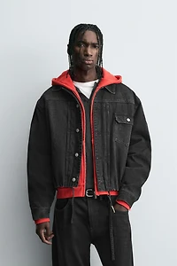 PADDED BOXY FIT DENIM JACKET