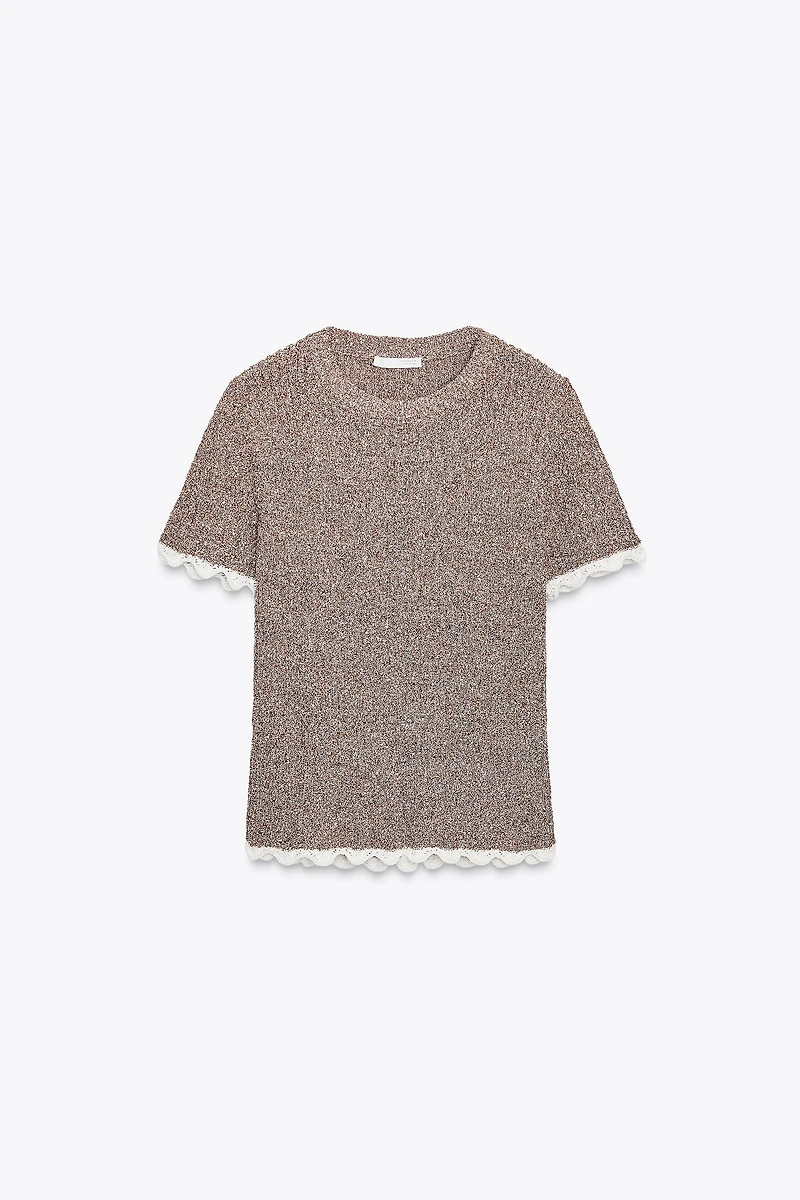 COMBINED KNIT T-SHIRT