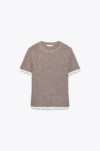 COMBINED KNIT T-SHIRT
