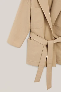 Oversize cotton and linen jacket - LIMITED EDITION