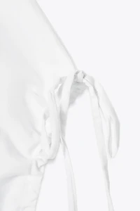 COTTON T-SHIRT WITH TIES