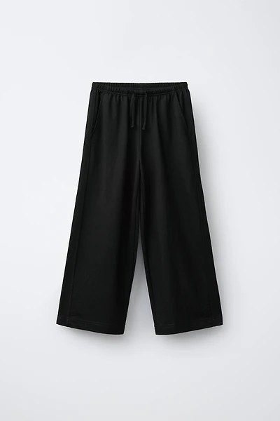 STRIPED PAJAMA WIDE LEG PANTS