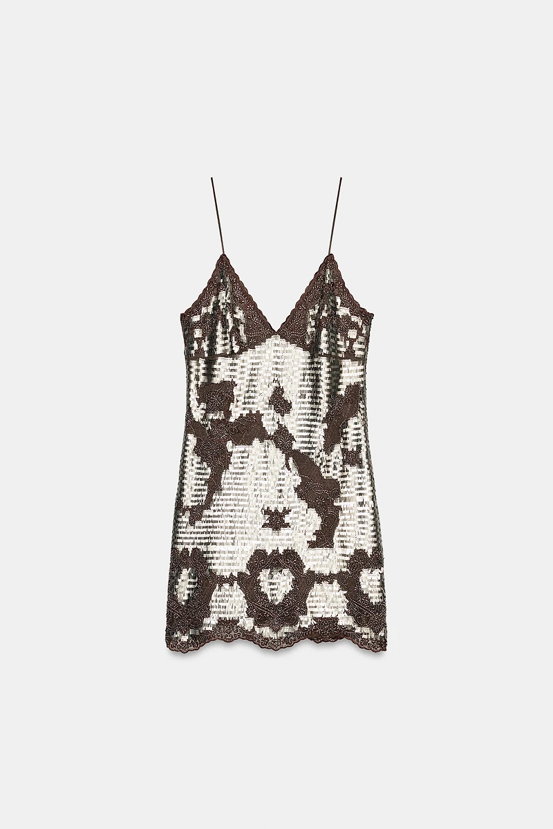 ZW COLLECTION SEQUIN SLIP DRESS