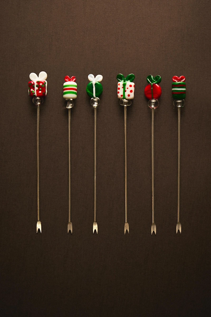 SET OF CHRISTMAS GIFT SKEWERS (SET OF 6)