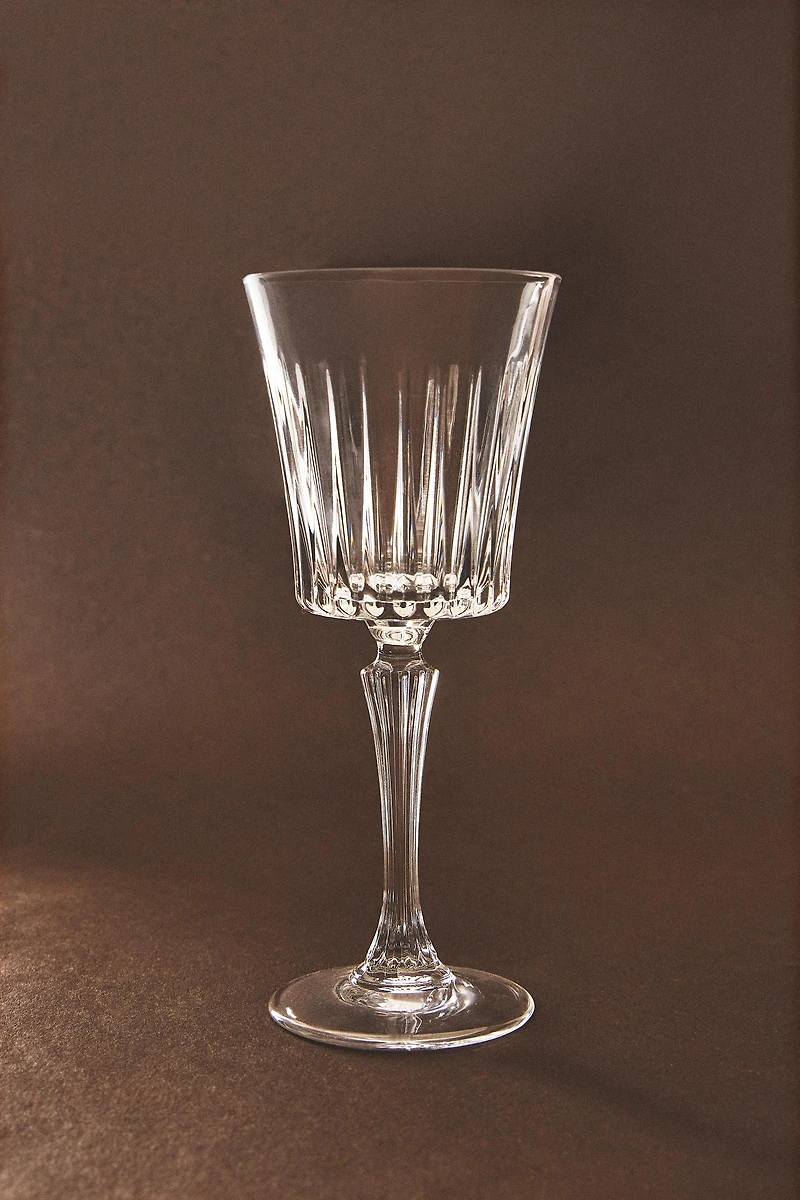 ENGRAVED CRYSTALLINE WATER GLASS