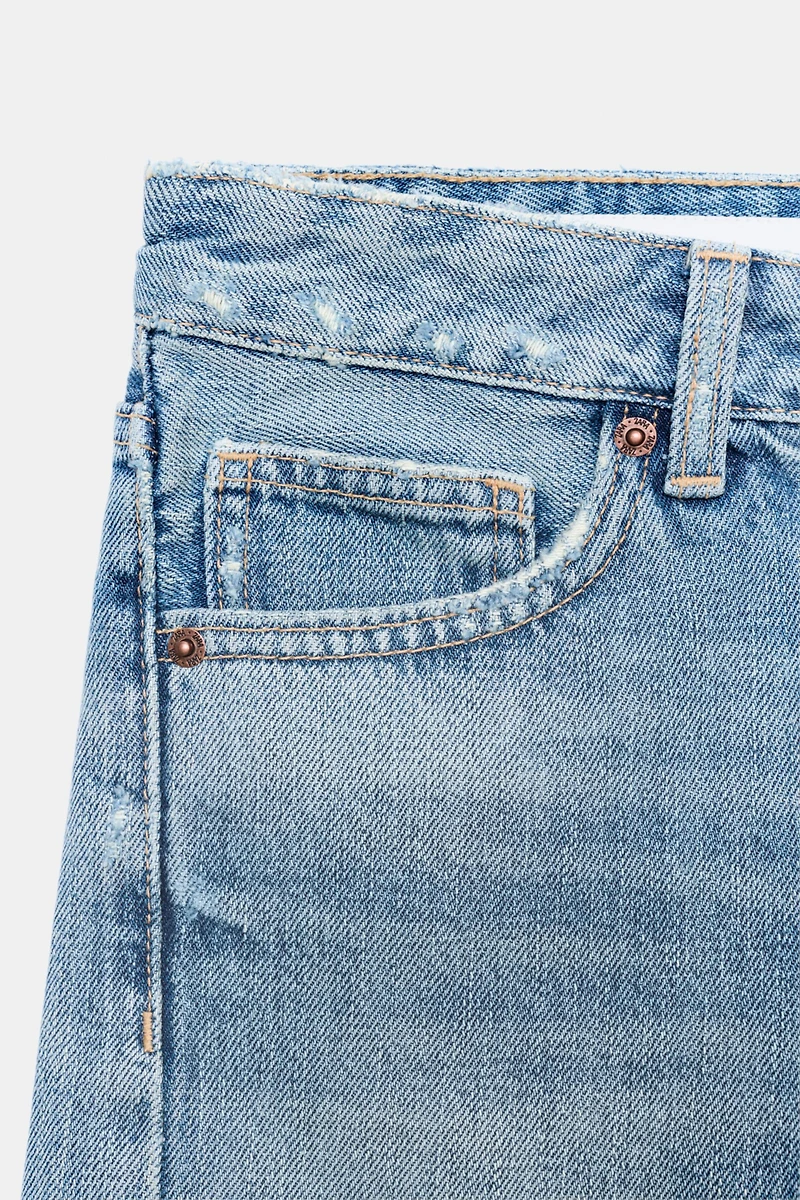 BERMUDA EN DENIM TRF TAILLE MOYENNE