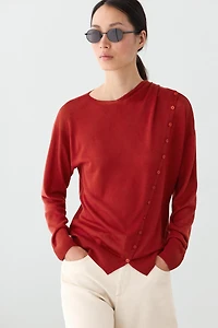 Cardigan à détail boutonnage avec écharpe
