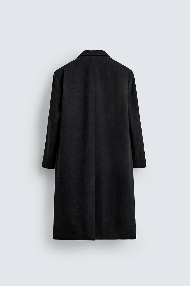 DOUBLE-BREASTED WOOL BLEND COAT AARON LEVINE X ZARA