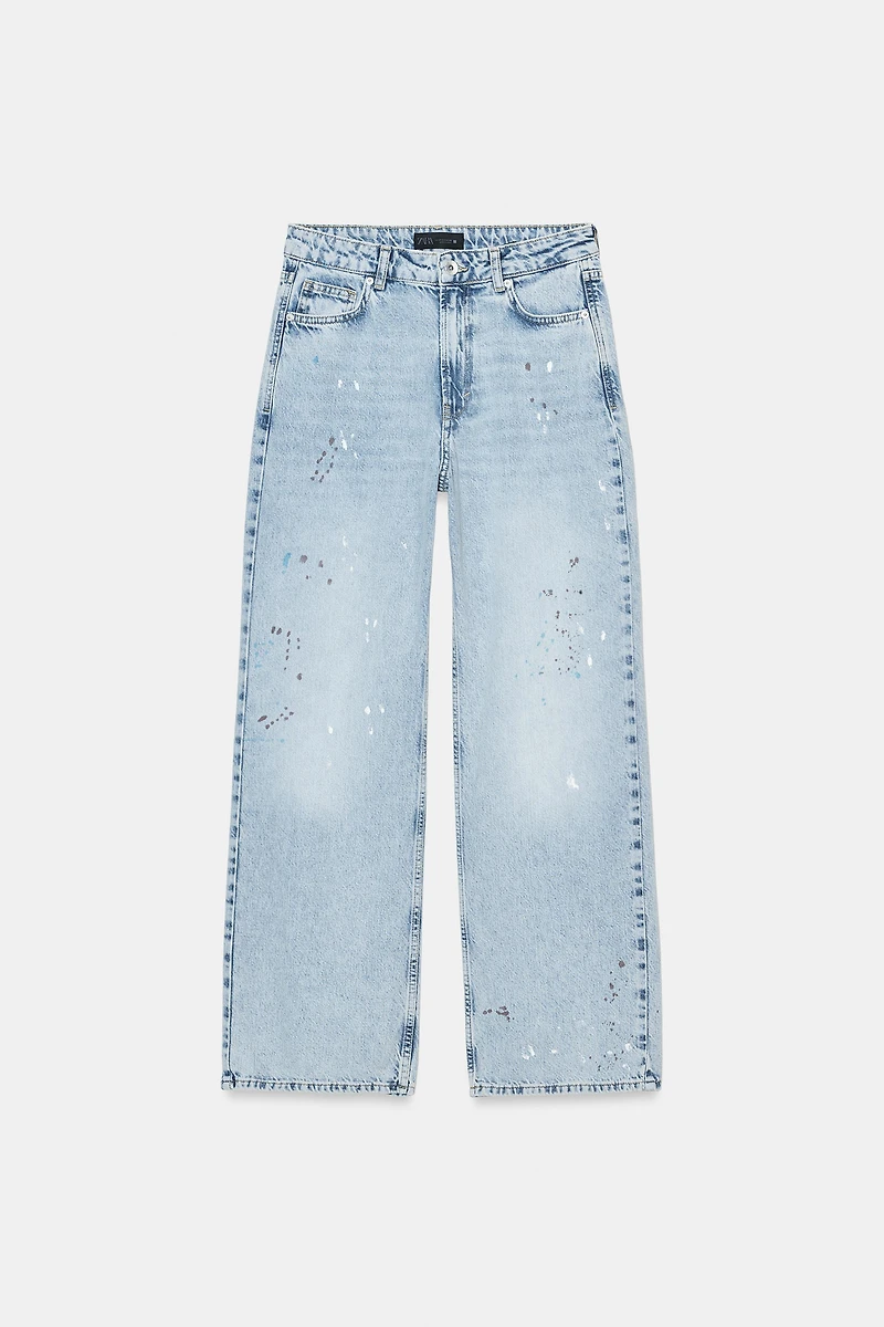 Z1975 LOOSE MID-RISE PAINT EFFECT JEANS