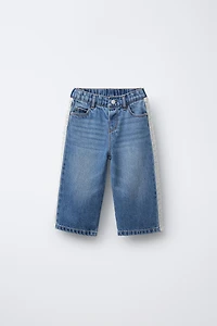 JUPE-CULOTTE EN JEAN DENTELLE