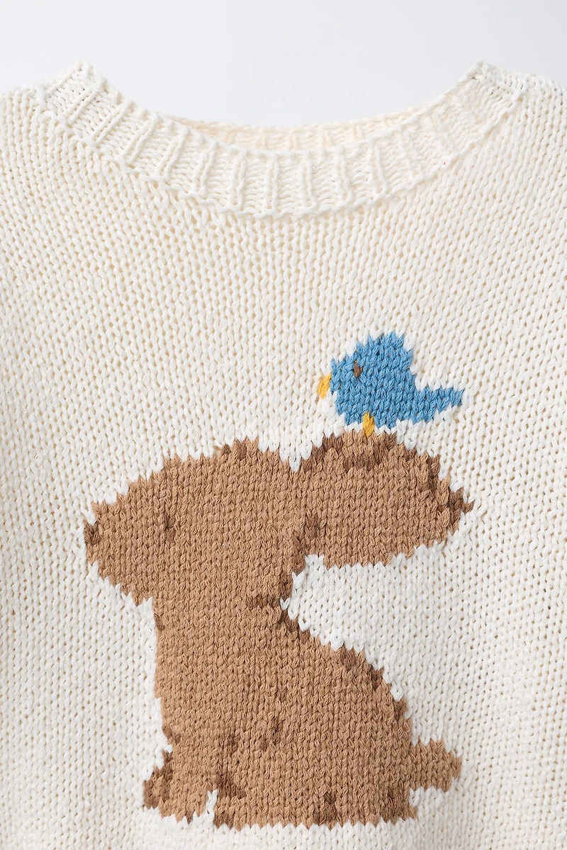 KNIT BUNNY JUMPER