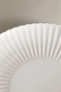 ASSIETTE PLATE PORCELAINE ONDES