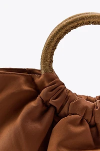 SAC ÉVENTAIL BRODERIES FLEURS OISEAUX
