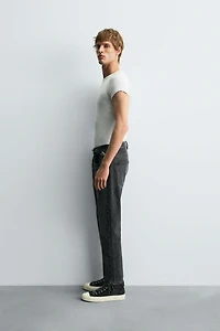 SLIM CROPPED FIT JEANS