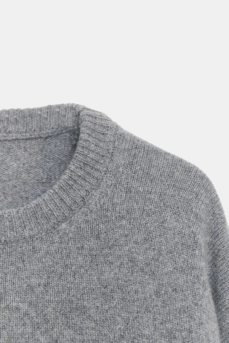 PULL CACHEMIRE ET LAINE MANCHES LONGUES