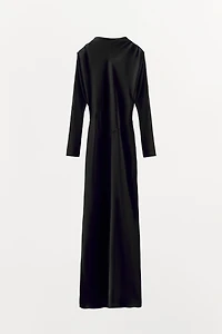 ROBE SATINÉE DRAPÉE