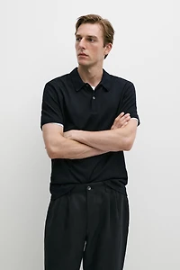 100% cotton structured polo shirt