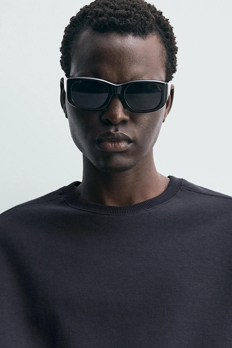 RELAXED FIT INTERLOCK SWEATSHIRT