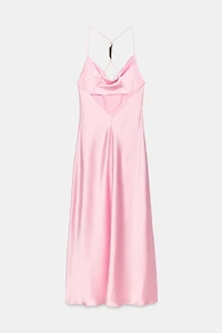 GOLD-TONE HARDWARE SLIP DRESS