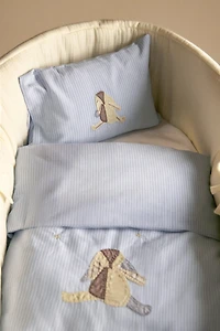 RABBIT COTTON MINI-CRIB SHEET SET